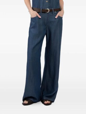 Tensione In sleeveless denim jumpsuit - Blauw