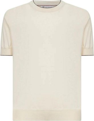 Brunello Cucinelli Cotton Lightweight Knit T-Shirt