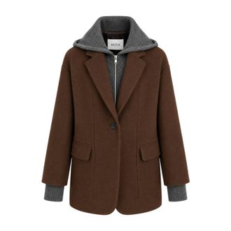 Jucca Cappotti monopetto - - Coats - Donna - Marrone - XS