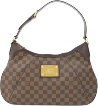 Louis Vuitton Pre-owned Shoulder Bags, female, Brown, Size: ONE SIZE Pre-owned Thames Damier Shoulder Bag