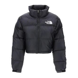 The North Face Cropped Nuptse Donsjas - Dames - Winterjassen - Zwart - XS - Nylon - Jassen