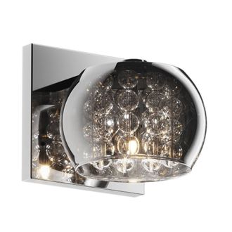 Netlighting Crystal Wall Lamp Transparent Chrome 1x G9 in Grey