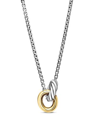 David Yurman 14kt gold Petite Cable Linked necklace (15mm) - women - Sterling Silver - One Size