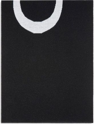 Pinko Multicolour Serbia Graphic Wool-Blend Scarf