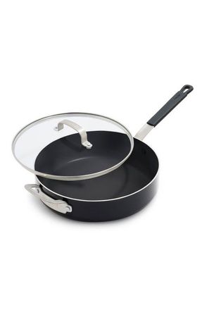 GreenPan x Bobby Flay Professional Ceramic Nonstick 4.5-Quart Saut&eacute; Pan with Lid in Black at Nordstrom