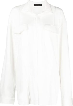 Styland open-front cotton shirt - women - Cotton - S - White