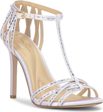 Jessica Simpson Jivira Ankle Strap Sandal in Bright White at Nordstrom Rack, Size 8.5