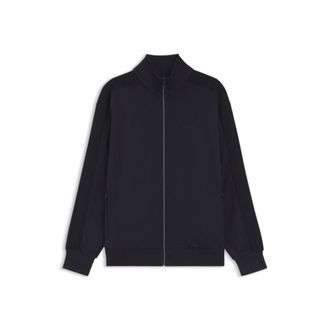 BOSS Regular-fit sweatshirt with tonal jacquard tape