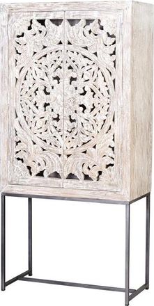 Giner&Colomer Handgefertigter, massiver Vitrinenschrank Mykonos 176 x 82 cm