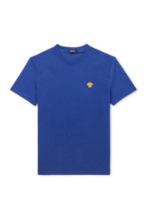 Versace Logo-Embroidered Cotton-Jersey T-Shirt