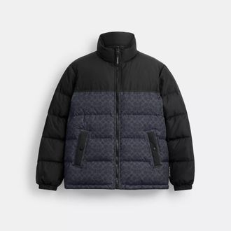 Coach Signature Down Jacket In Recycled Polyester