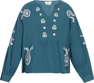 Usha Blouse Dames fles groen