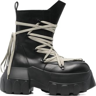 Rick Owens Megalaced Mega Tractor boots - Nero