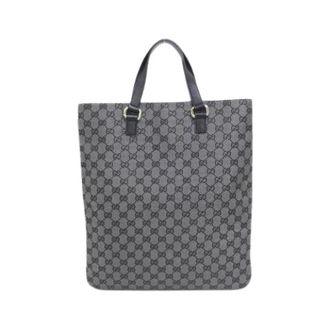 Gucci Pre-owned Tote Bags, female, Black, Size: ONE SIZE Pre-owned GG Canvas Tote Bag