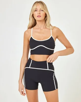 L*Space Revel Y-Back Top In Black