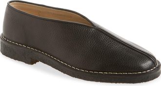 Christophe Lemaire Piped Crepe Slipper Loafer (Nordstrom Exclusive) in Black at Nordstrom, Size 41