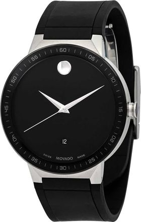 Movado Sapphire Quartz Black Dial Mens Watch 0607406