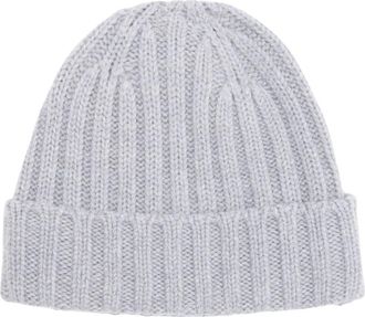 Aspesi Cashmere Muts - Heren - Hoeden - Grijs - ONE Size - Kasjmier - Accessoires