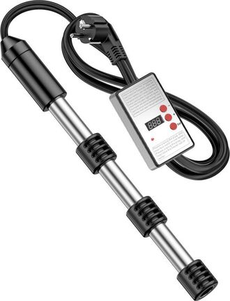 OEM Calentador El&eacute;ctrico De Piscina De Inmersi&oacute;n De 2500 W, Con Temporizador Y Apagado Autom&aacute;tico, Color Amarillo