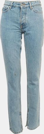 Ganni Ganni Blue Denim Straight Leg Jeans S Waist