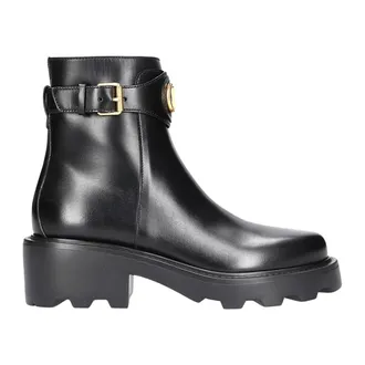 Valentino Lace-up Boots, female, Black, Size: 10 1/2 US Stivale