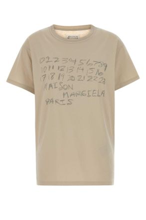 Maison Margiela Beige Cotton Oversize T Shirt