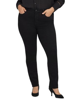 NYDJ Plus Sheri Black Rinse Slim Jean