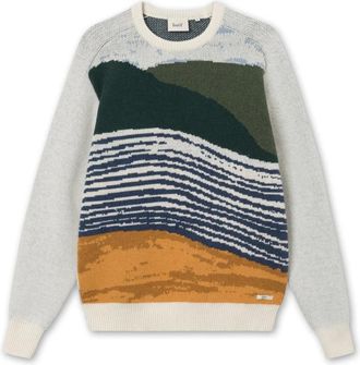 For&eacute;t Ronde hals gekweek - Heren - Ronde hals truien - Beige - XL - Wol - Truien & Vesten
