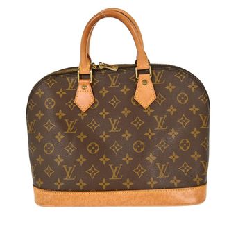Louis Vuitton Alma Handbag Monogram Canvas Brown Canvas Handbag (Pre-Owned)