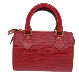 Louis Vuitton Pre-owned Mini Handtas - Dames - Vintage Mini Tas - Rood - ONE Size - Leer - Vintage