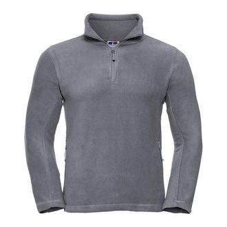 Russell Athletic Russell Heren Quarter Zip Fleece Top (Konvooi Grijs)