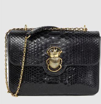 CLARIS VIROT Sac Big Ava Python Noir