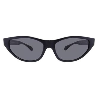 Versace Dark Grey Cat Eye Ladies Sunglasses VE4491U GB1/87 55