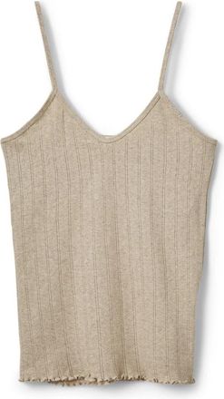 Sofie Schnoor Sleeveless Tops - Dames - Tops zonder mouwen - Beige - M - Leer - Tops