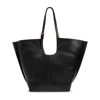 AllSaints Tote Bags, female, Black, Size: ONE SIZE Ara Leather Tote Bag