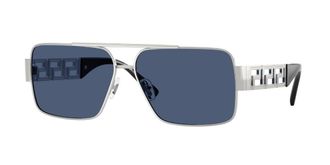 Versace VE2290 100180 Mens Sunglasses Silver Size 61