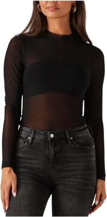 Silvian Heach Dames, Tops, Zwart, Maat: L Wol