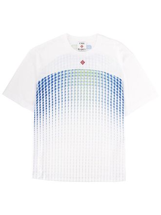 Casablanca Gradient Dot Polyester Printed T-Shirt