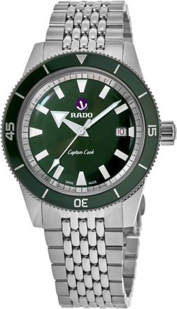 Rado Captain Cook Automatic Steel Green Dial Mens Watch R32505313