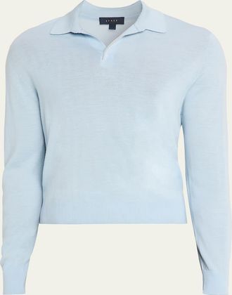 Sease Mens Lasca V-Neck Polo Sweater
