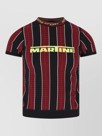 Martine Rose short sleeve knitwear striped pattern design