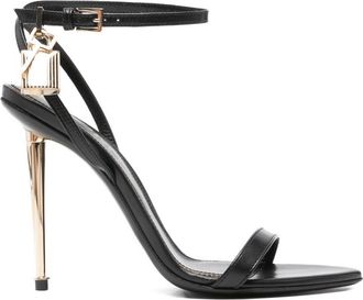 Tom Ford Womens Sandals Padlock Black Leather