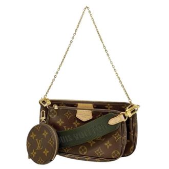 Louis Vuitton Pre-owned Cross Body Bags, female, Brown, Size: ONE SIZE Pre-owned Vintage Canvas Crossbody Bag