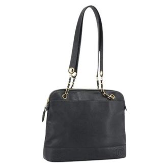 Chanel Pre-owned Vintage Caviar Tote - Dames - Pre-owned - Zwart - Maat: ONE Size Leer