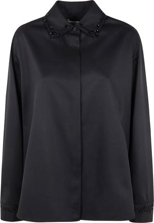 Golden Goose Wollen overhemd - Zwart