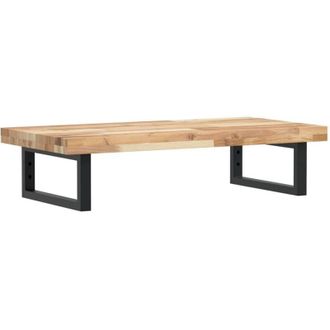 vidaXL Estante De Lavabo De Pared Acero Y Madera Maciza De Acacia Vidaxl