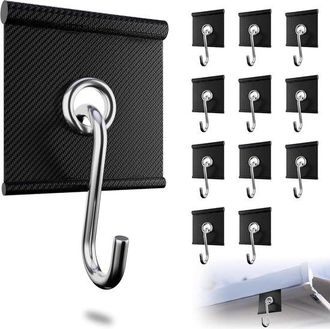 OEM Paquete De 12 Ganchos Para Tubos De 55 Cm, Ganchos Para Toldos De Caravanas, Ojales Para Tubos Para Caravanas, Tiendas De Campa&ntilde;a