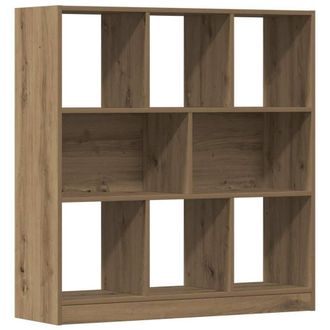Berkfield Home Book Cabinet Artisan Oak 97.5x29.5x100 cm Engineered Wood in Brown