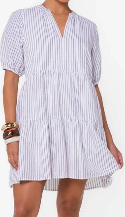 Velvet Heart Marscina Mini Dress In Berry Wine Stripe