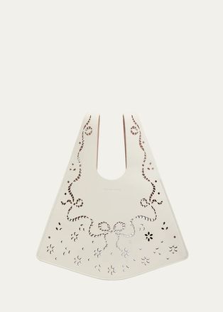Simone Rocha Mini Laser-Cut Shopper Tote Bag